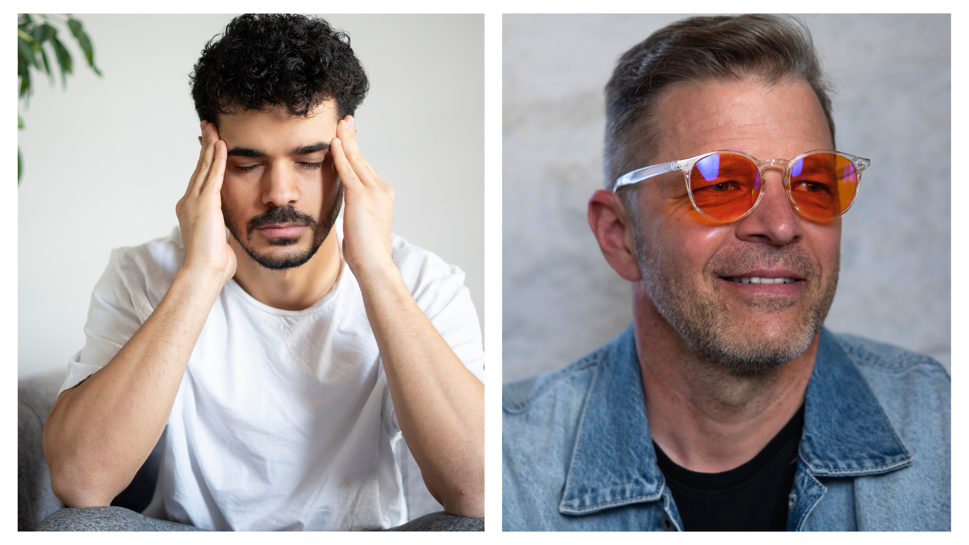 Miten sinivalolasit auttoivat migreenin kanssa. Asiakkaamme Einarin tarina.