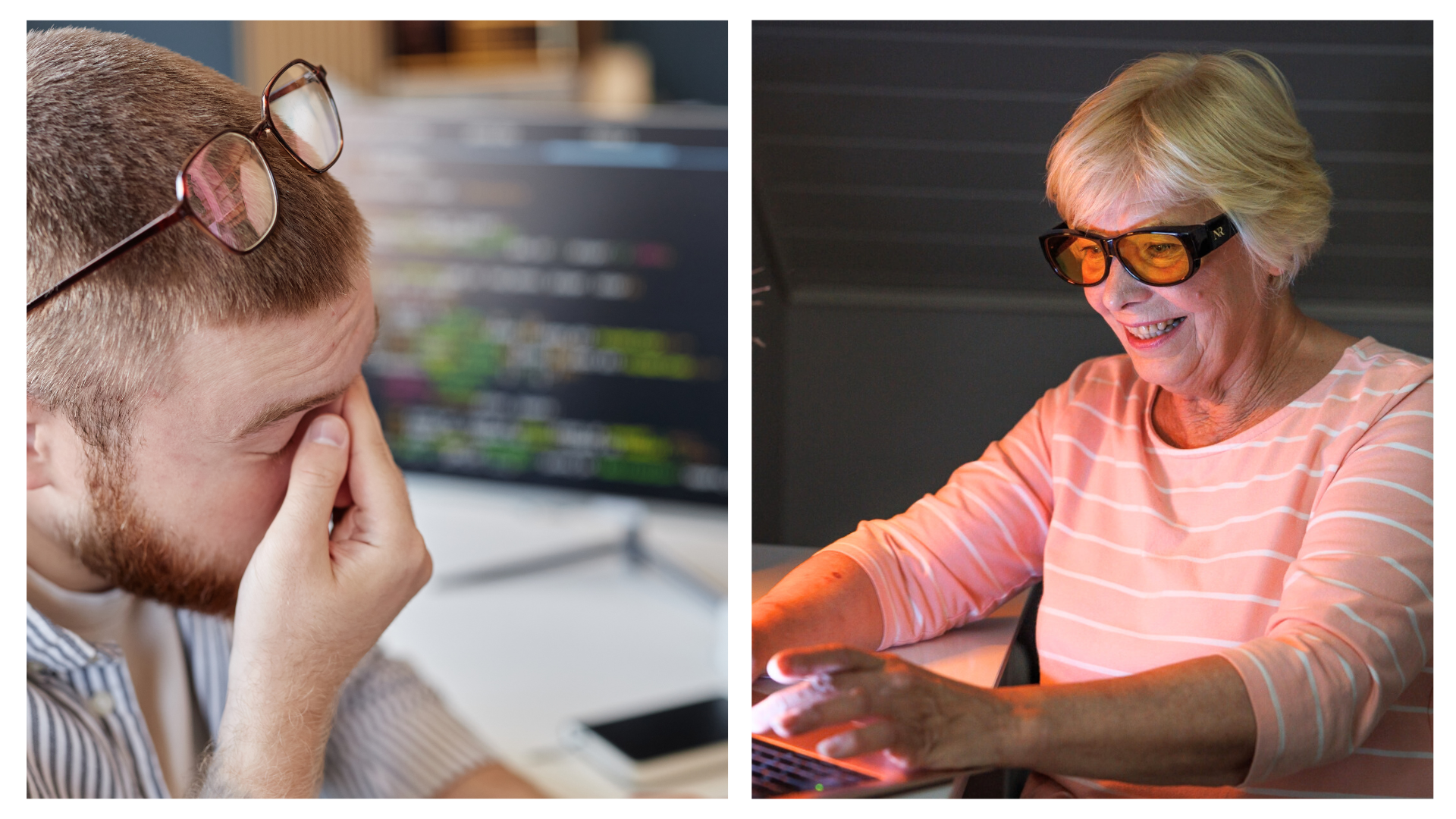 Toimiiko kirkkaat sinivalolasit oikeasti? Tässä syy miksi tehokas linssi on aina värillinen.